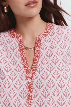 Milano Blusa estampada fluida Fashion