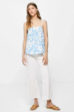 Springfield Blusa Estampada Nó Costas azul Best