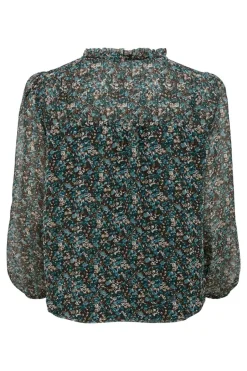 Only Blusa fluida com gola mao New