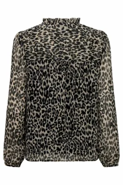 Only Blusa fluida com gola mao New
