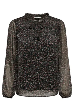 Only Blusa fluida com gola mao New