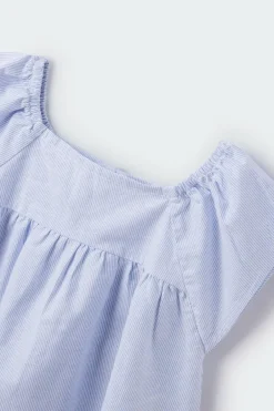 Springfield Kids Blusa riscas brancas menina azul New