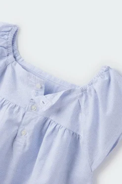 Springfield Kids Blusa riscas brancas menina azul New