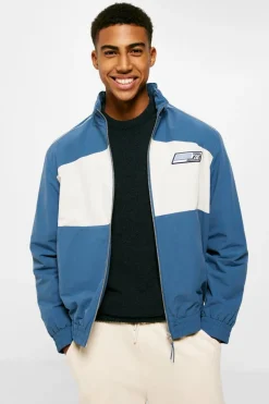 Springfield Blusão blocos cor azul Online