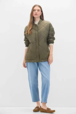 Cortefiel Blusão bomber acolchoado Verde Hot