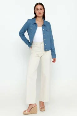 Vero Moda Blusão curto de denim New