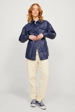 Jack & Jones Blusão polipele com cinto Sale