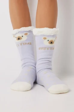 Women'secret borrego de tricô “Cozy time” azul Outlet