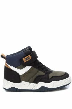 Xti Bota Casual Menino com Renda e Velcro Caqui escuro Clearance