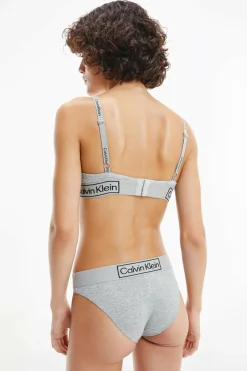 Calvin Klein Braga tiro medio cinzento Clearance