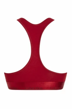 Calvin Klein bralette com logo CK vermelho Sale