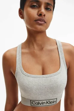 Calvin Klein Bralette espalda cruzada cinzento Sale