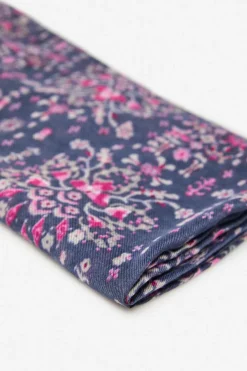 Cortefiel Cachecol com estampa floral Azul New
