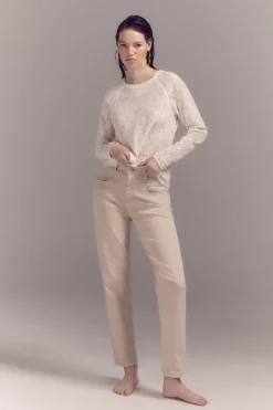Slowlove Calça Cores Cenoura Clearance