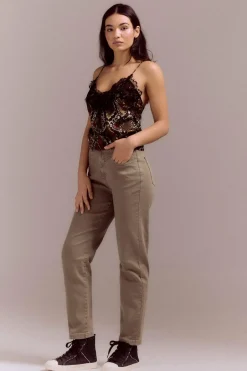Slowlove Calça Cores Cenoura Clearance