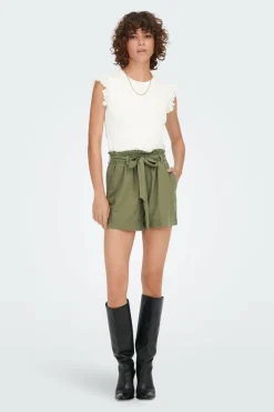JDY Calça curta de linho Online