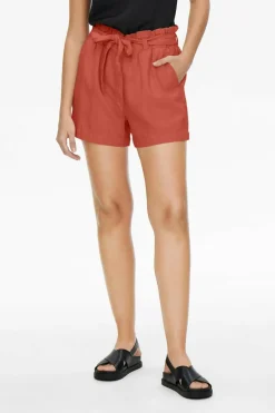 JDY Calça curta de linho Outlet