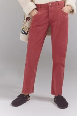 Slowlove Calça mãe de veludo cotelê Sale