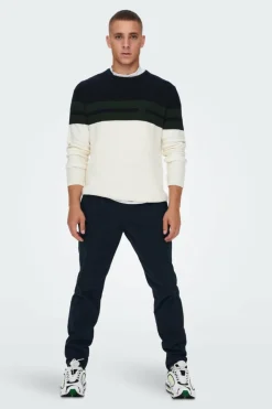 Only & Sons Calças chino casual azul Best