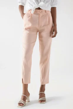 Salsa Jeans Calças chino de linho slim fit Online