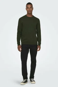 Only & Sons calças chino slim fit masculinas New