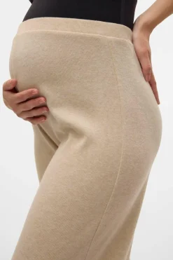 Mamalicious Calças confortáveis maternity cinzento Fashion