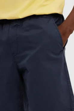 Selected Calças curtas chino com cintura elástica de algodão reciclado. Fashion
