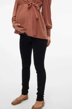 Mamalicious Calças denim maternity preto Hot