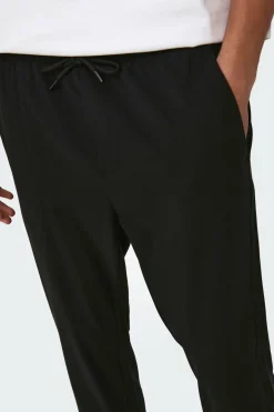 Only & Sons Calças fluidas bainha ajustada Discount