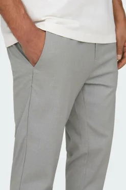 Only & Sons Calças fluidas bainha ajustada Discount