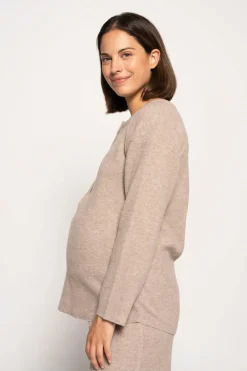 Ohma! Calças largas pré-mamã comfy azul Sale