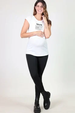 Ohma! Calças maternity básicas de twill preto Sale