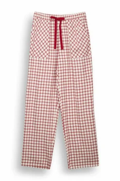 Women'secret Calças pijama xadrez algodão vermelho estampado Outlet