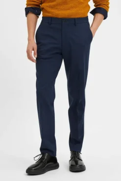 Selected Calças slim fit estrutura Azul Best