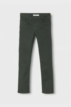 Name it Calças stretch de menino verde Fashion