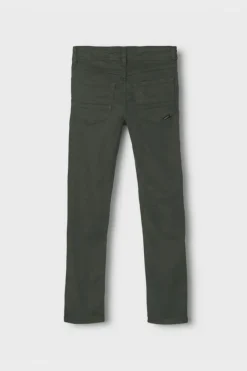 Name it Calças stretch de menino verde Fashion