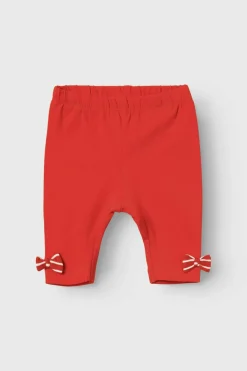 Name it Calças suaves bebé detalhe lacinhos vermelho Discount