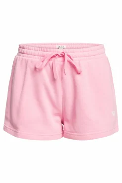 Roxy Calções com cintura elástica de mulher - Surf Stoked rosa Clearance