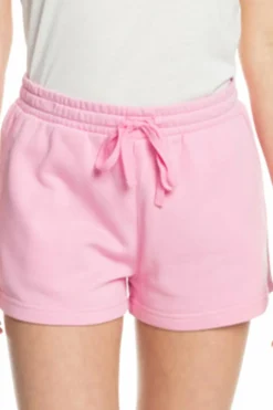 Roxy Calções com cintura elástica de mulher - Surf Stoked rosa Clearance