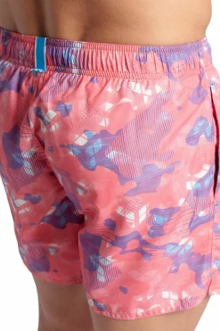 Arena Calções de banho para homem Allover borgonha Fashion