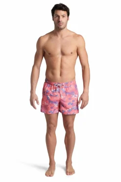 Arena Calções de banho para homem Allover borgonha Fashion