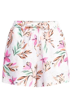 Roxy Calções de praia com cintura elástica para Mulher branco Outlet
