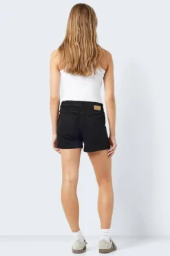 Noisy May Calções denim 5 bolsos preto Outlet
