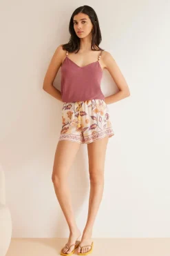 Women'secret Calções viscose paisley estampado Outlet