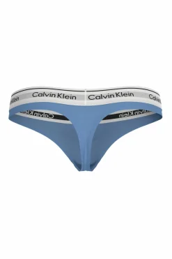 Calvin Klein tanga com logo azul Clearance