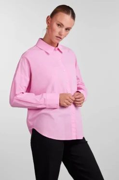Pieces Camisa básica de algodão Fashion