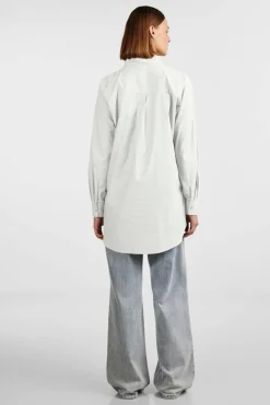 Pieces Camisa básica de algodão branco Best