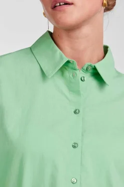 Pieces Camisa básica de algodão Clearance