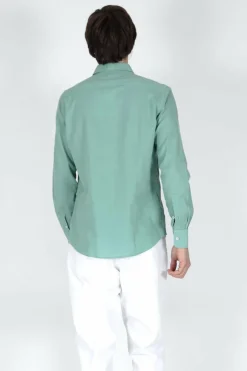 Brave Soul Camisa de linho de manga comprida bege Hot