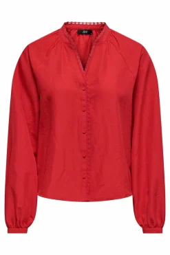 JDY Camisa de manga comprida vermelho Outlet